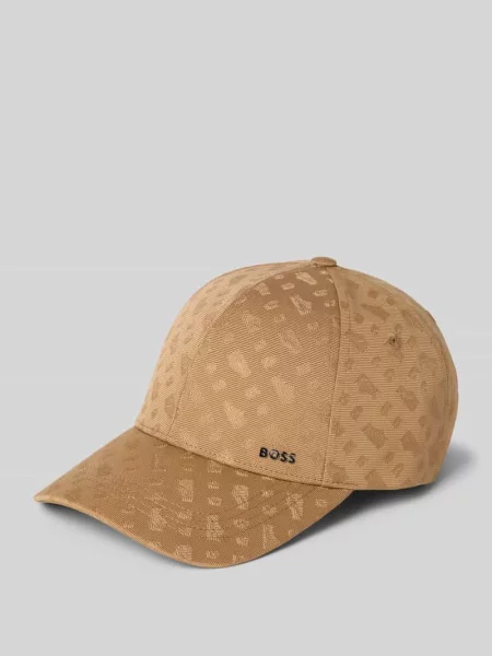 Czapka z daszkiem Boss beżowa