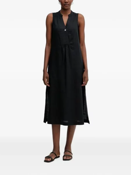 Rochie midi Benetton de in fără mâneci negru
