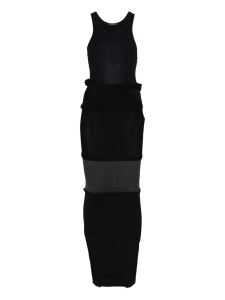 Rochie maxi Balenciaga fără mâneci de costum albastru