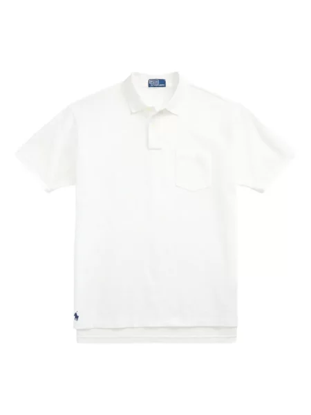 Pletene sportske kratke hlače Polo Ralph Lauren s printom bijela