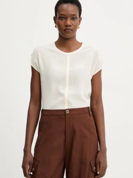 Pinko bluză de mătase bej