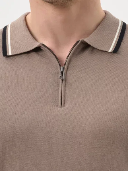 Поло Armani Exchange бежевое
