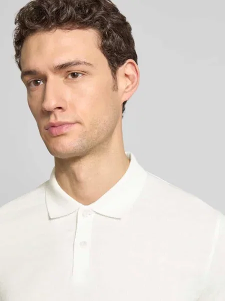 Koszulka polo o kroju regular fit z czystej bawełny Marc O'polo białe