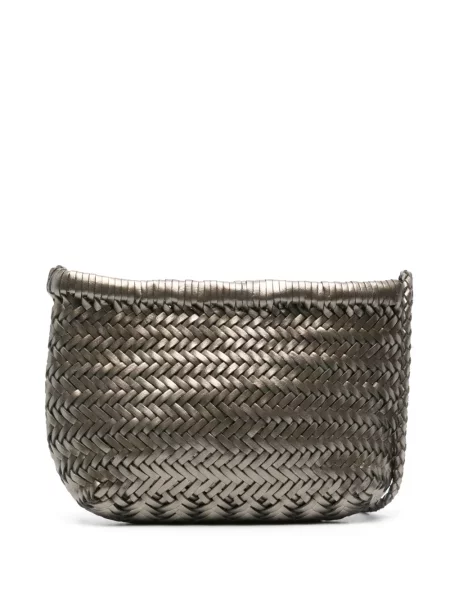 Torebka skórzana Dragon Diffusion skórzana szara