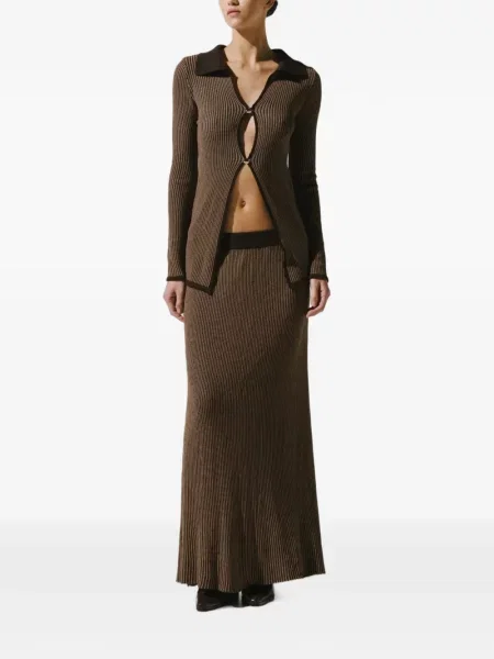 Fusta maxi Baobab tricotate maro
