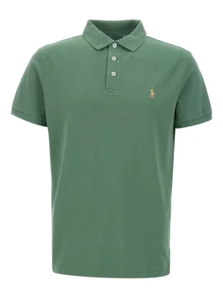 Tricou polo Polo Ralph Lauren din jerseu verde