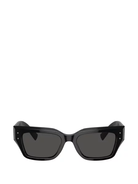 Ochelari de soare pătrați Dolce & Gabbana Eyewear cu tepi negru