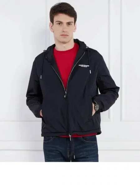 Armani Exchange Cu două fețe geacă negru