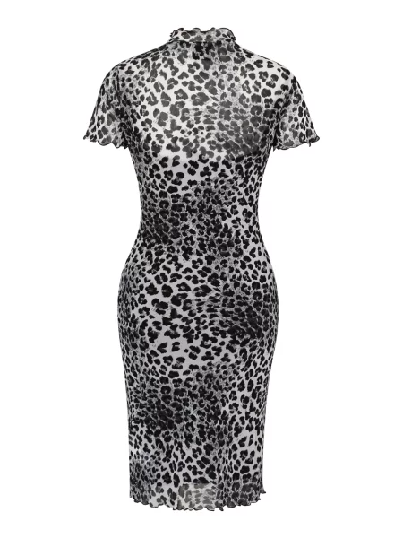 Urban Classics Rochie negru alb