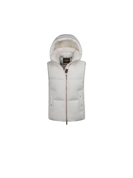 Kamizelka puchowa Moorer z kaszmiru beżowa