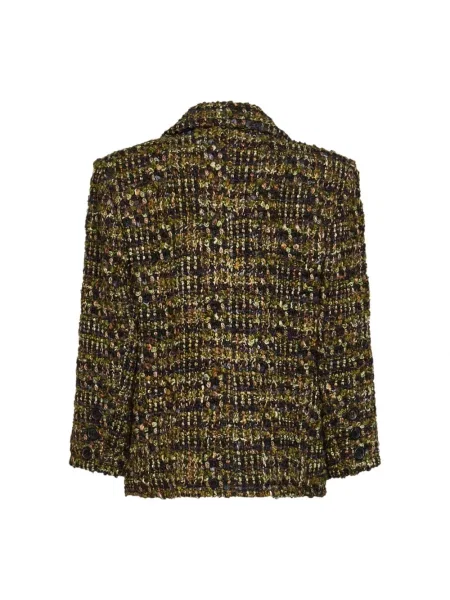Marynarka Saint Laurent tweedowa zielona