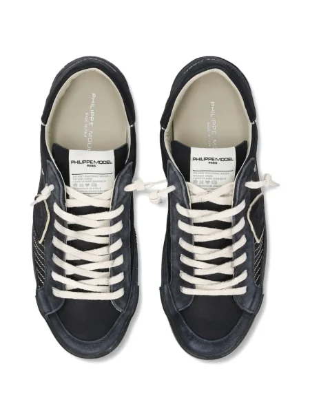 Sneakerși Philippe Model Paris din piele de căprioară negru