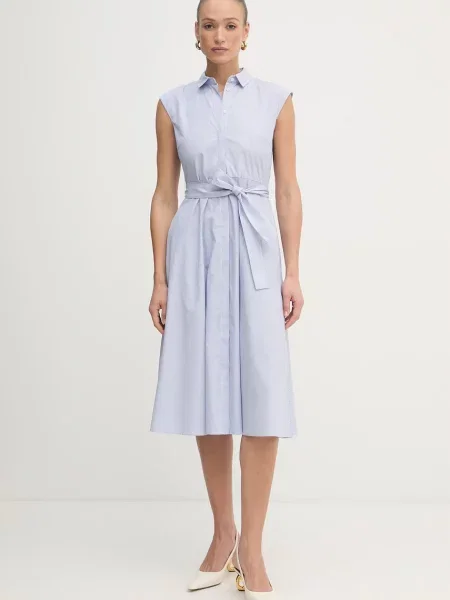 Marella sukienka koszulowa Emme by Marella niebieska