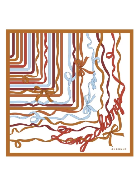 Svileni šal Longchamp s mašnom