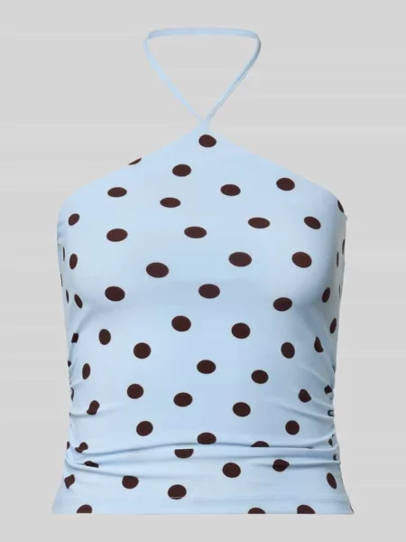 Top Forever New wiązany niebieski