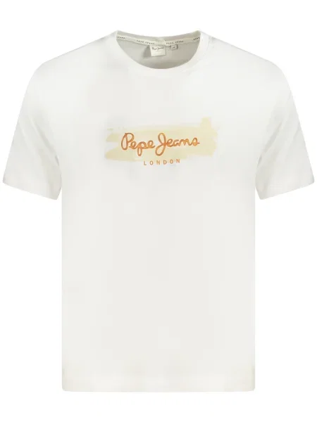 Тениска Pepe Jeans PICTHON с принт бяло