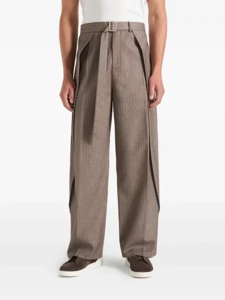 Pantaloni Manière De Voir cu dungi maro