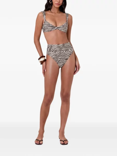 Top Nicholas cu model zebră maro