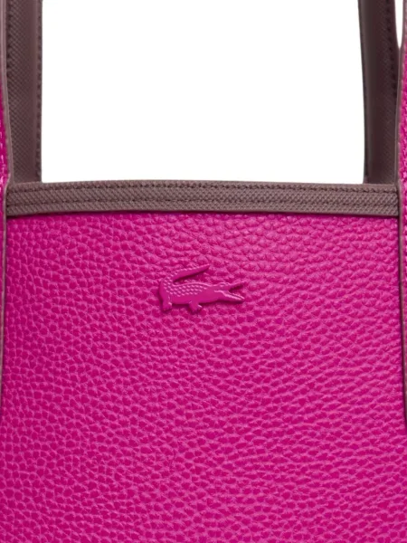 Reversibil geantă shopper Lacoste roz