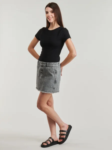 Fustă din denim Michael Michael Kors gri