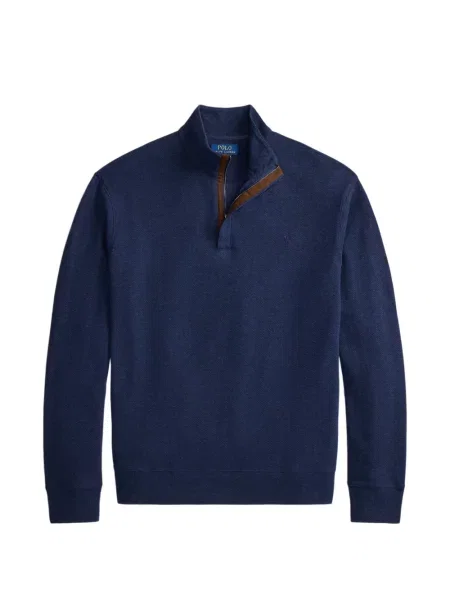 Șosete Polo Ralph Lauren cu model herringbone cu broderie plasă albastru