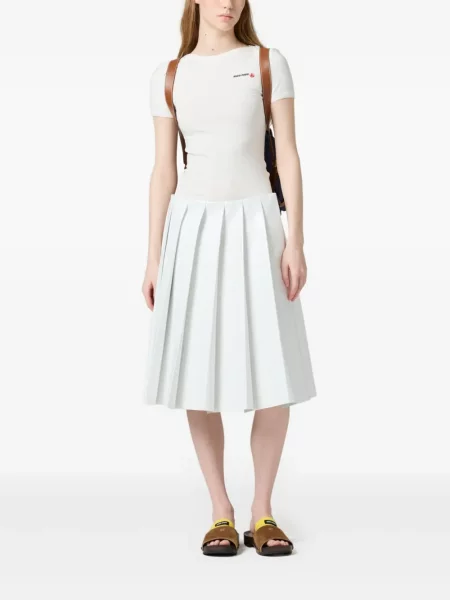 Тениска Miu Miu от джърси бяло