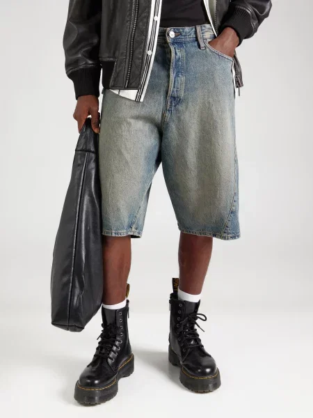 JACK & JONES Džínsy JJIRON JJSKEWED' modrá