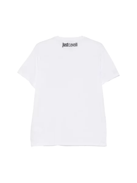 Koszulka Just Cavalli z logo biała