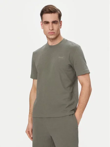 HUGO Tricou Austin închis verde