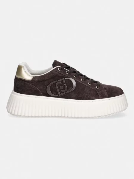 Liu Jo ELODIE 01 sneakers dámske semišové hnedá