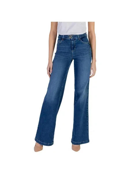 Blugi evazați Liu Jo albastru