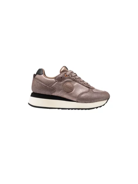Sneakersy Colmar skórzane brązowe
