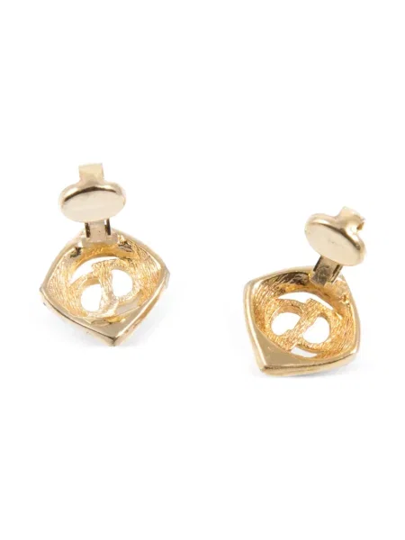 Náušnice Christian Dior Pre-owned s autogramem zlaté