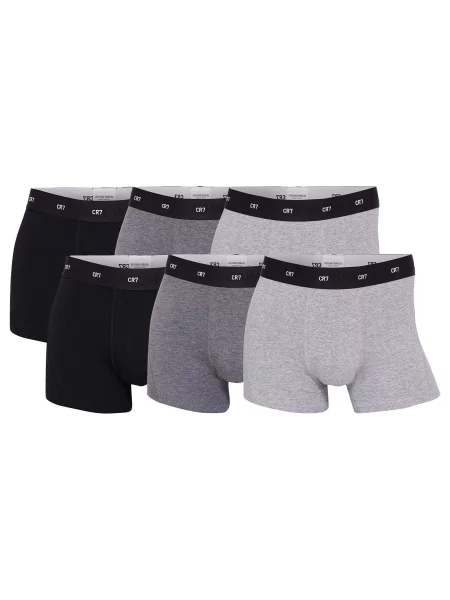 - Cristiano Ronaldo Boxerky světle šedá / šedý melír černá