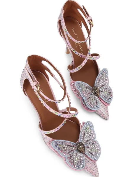 Kurt Geiger London lodičky Butterfly Strap Court ružová