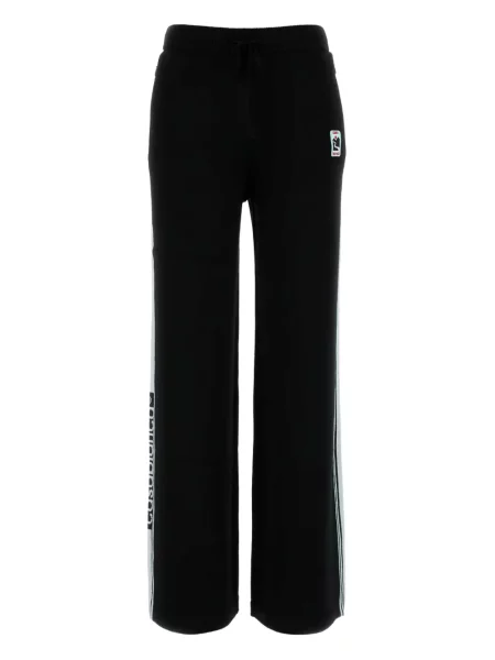 Spodnie dresowe Casablanca z wełny merino w paski czarne