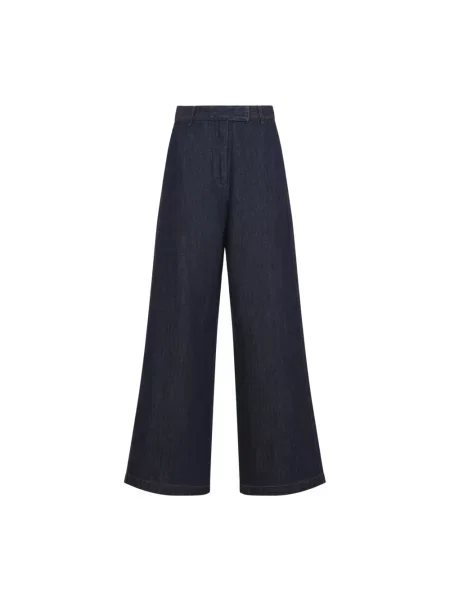 Spodnie Dries Van Noten niebieskie
