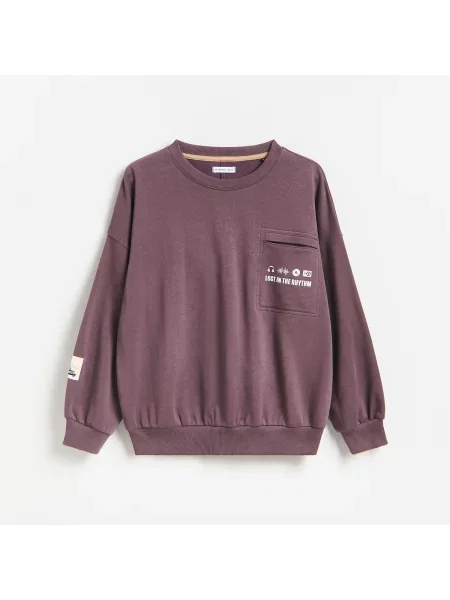 Reserved Oversized melegítőfelső szőlőszínű