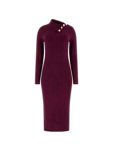 Midi šaty Guess červená