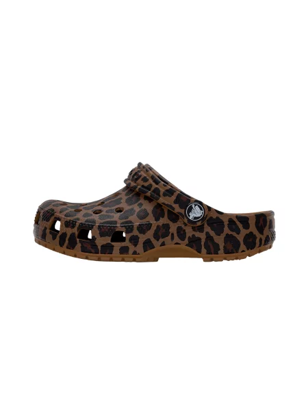Crocs Šľapky Classic Animal Clog Hnedá čierna
