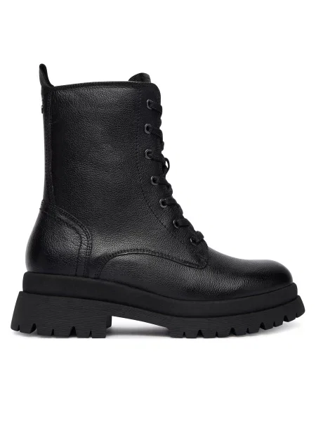 Gležnjarji Tamaris z vezalkami črna