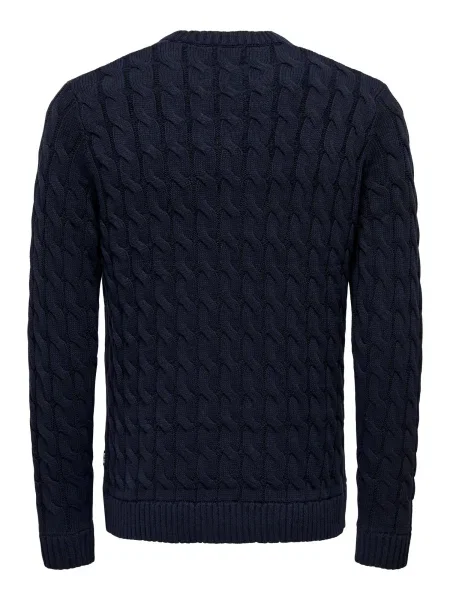 Only & Sons Pulover Kicker bleumarin