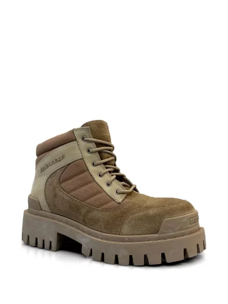Botine Balenciaga din piele de căprioară maro
