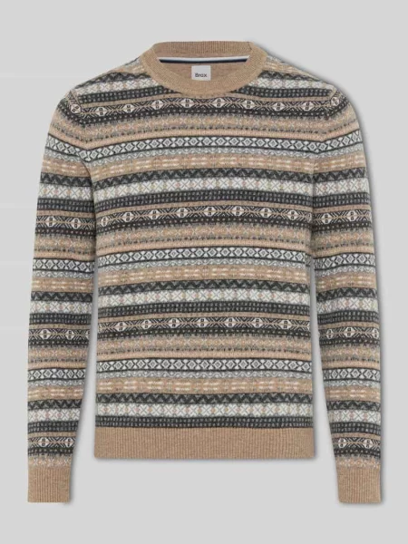 Sweter z kaszmiru z okrągłym dekoltem model Rick' Brax