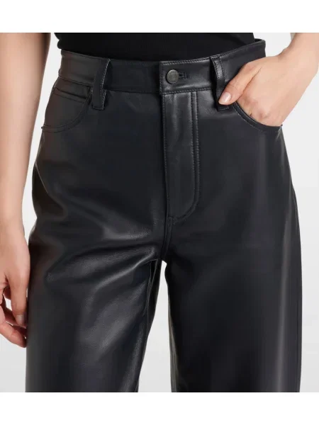 Pantaloni Frame din piele negru