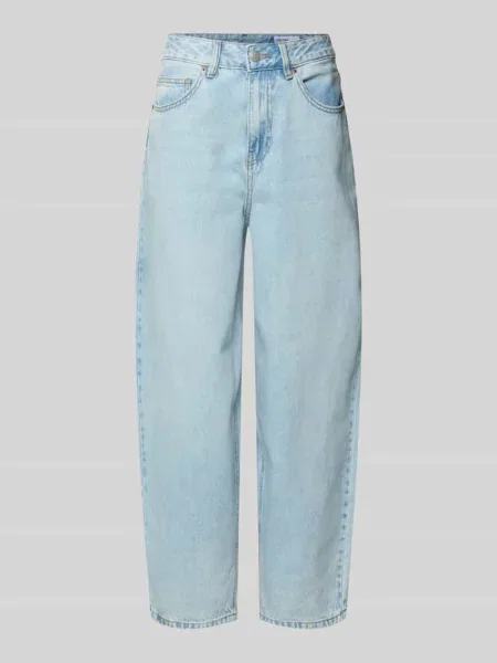 Jeansy o kroju barrel fit z szeroką nogawką z czystej bawełny model BILLIE' Vero Moda