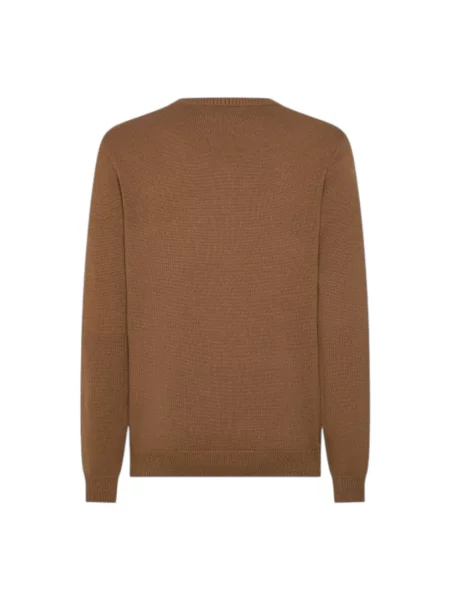 Sweter Sun68 wełniany brązowy