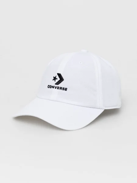 Шапка Converse с апликация бяло