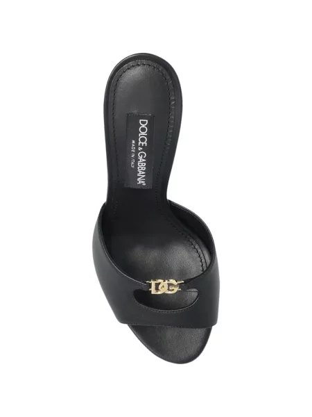 Papuci tip mules Dolce & Gabbana negru
