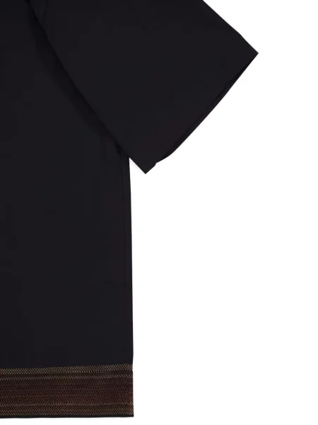 Риза Commas бродирана с градиентным принтом черно